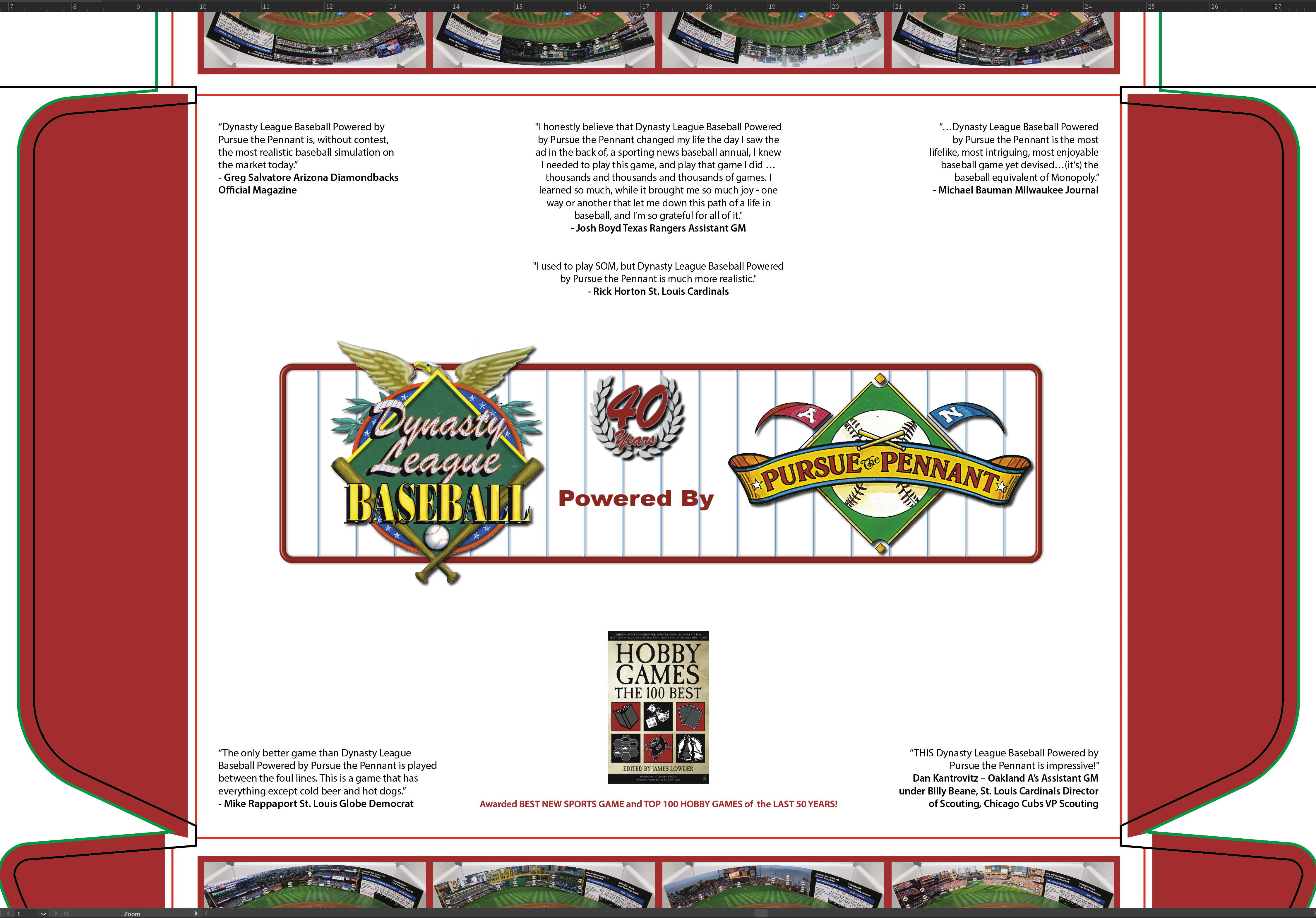 DYNASTY League Baseball Board Game